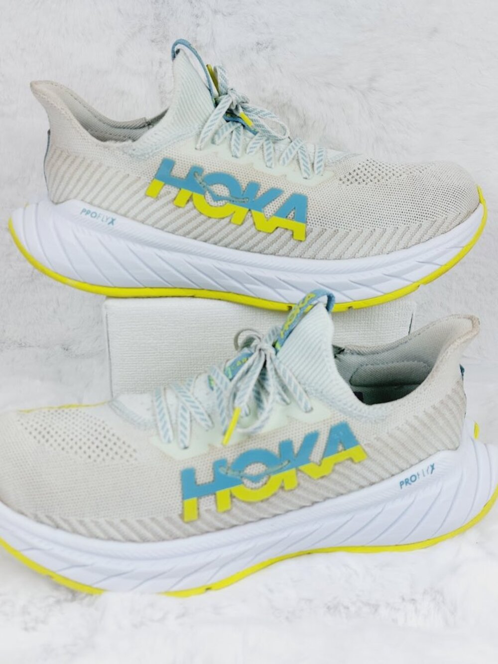 Hoka One One Carbon X 3 Men's Billowing Sail/Evening Primrose Running Shoes 9.5D - Picture 2 of 12